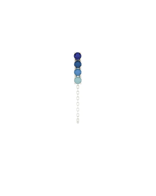 Orecchino Donna Amabile Bond Light Pendente con Pietre Blu 