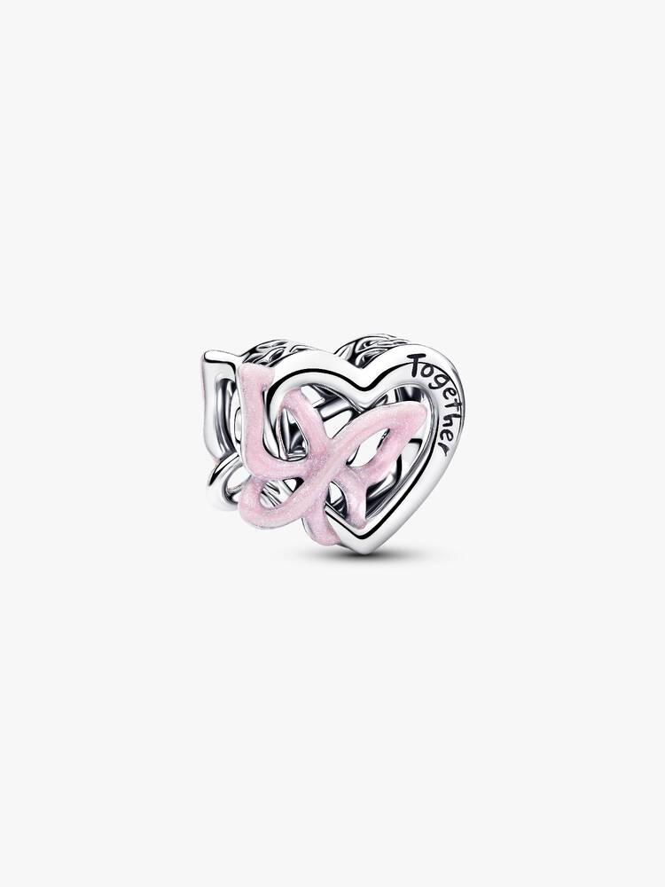 Charm Openwork Pandora Cuore e Farfalla