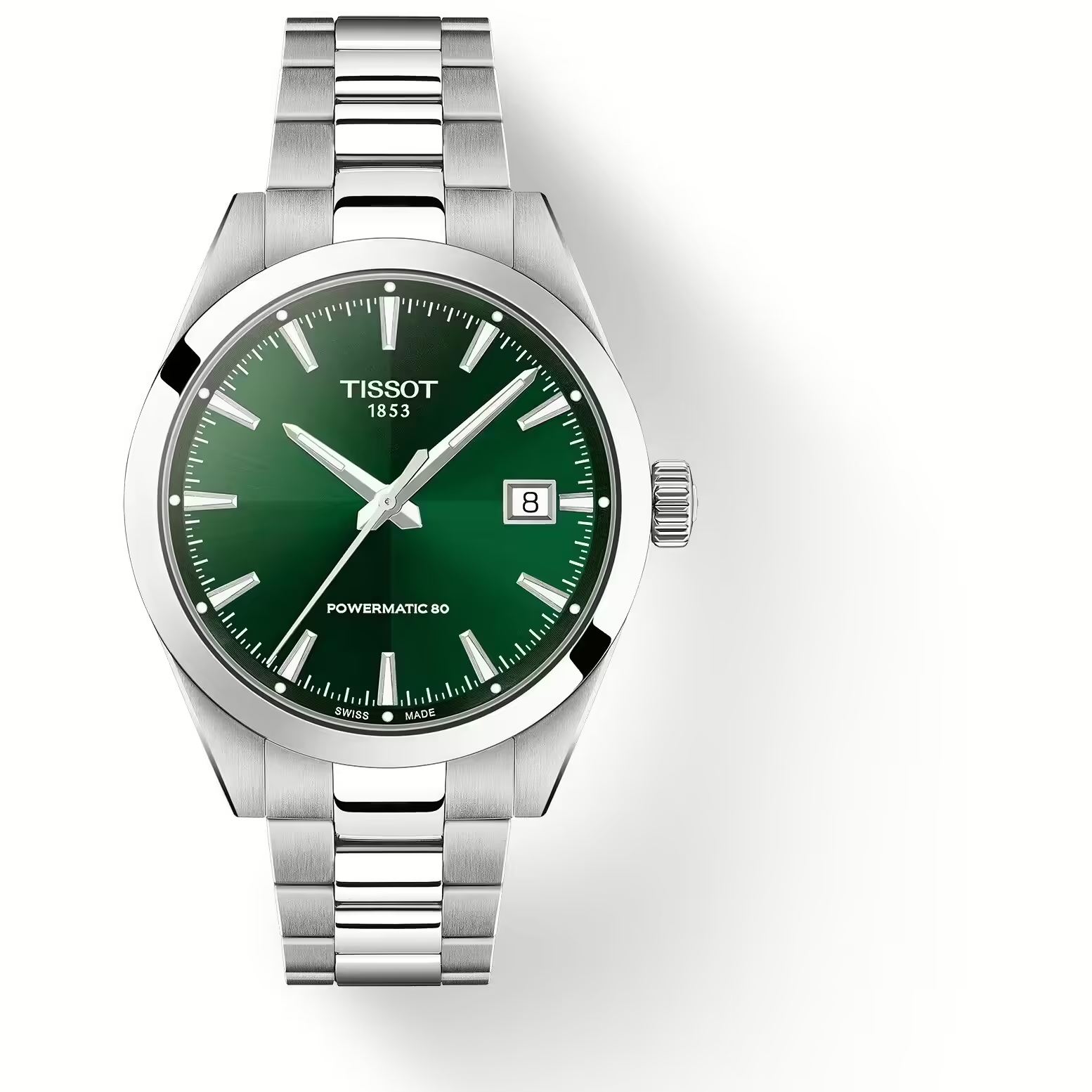 Orologio Uomo Tissot Gentleman Automatico con Quadrante Verde 38 mm 