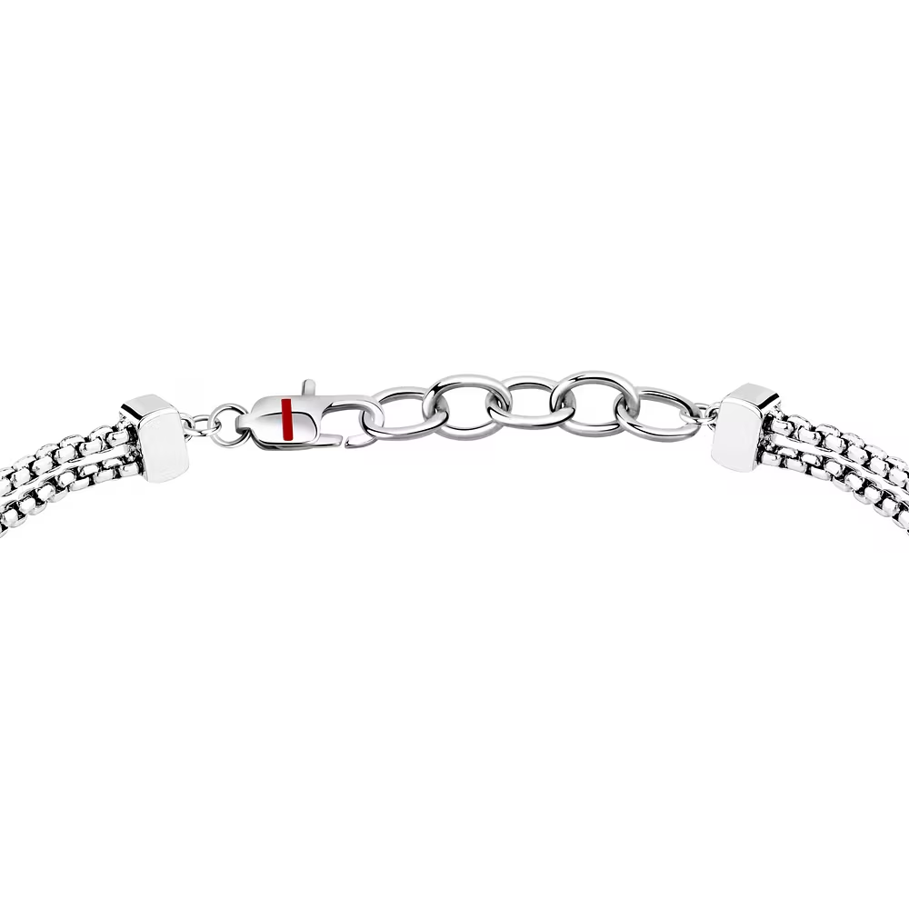 Bracciale Uomo Sector Basic Doppio Filo con Dettaglio Serpente in Oro 