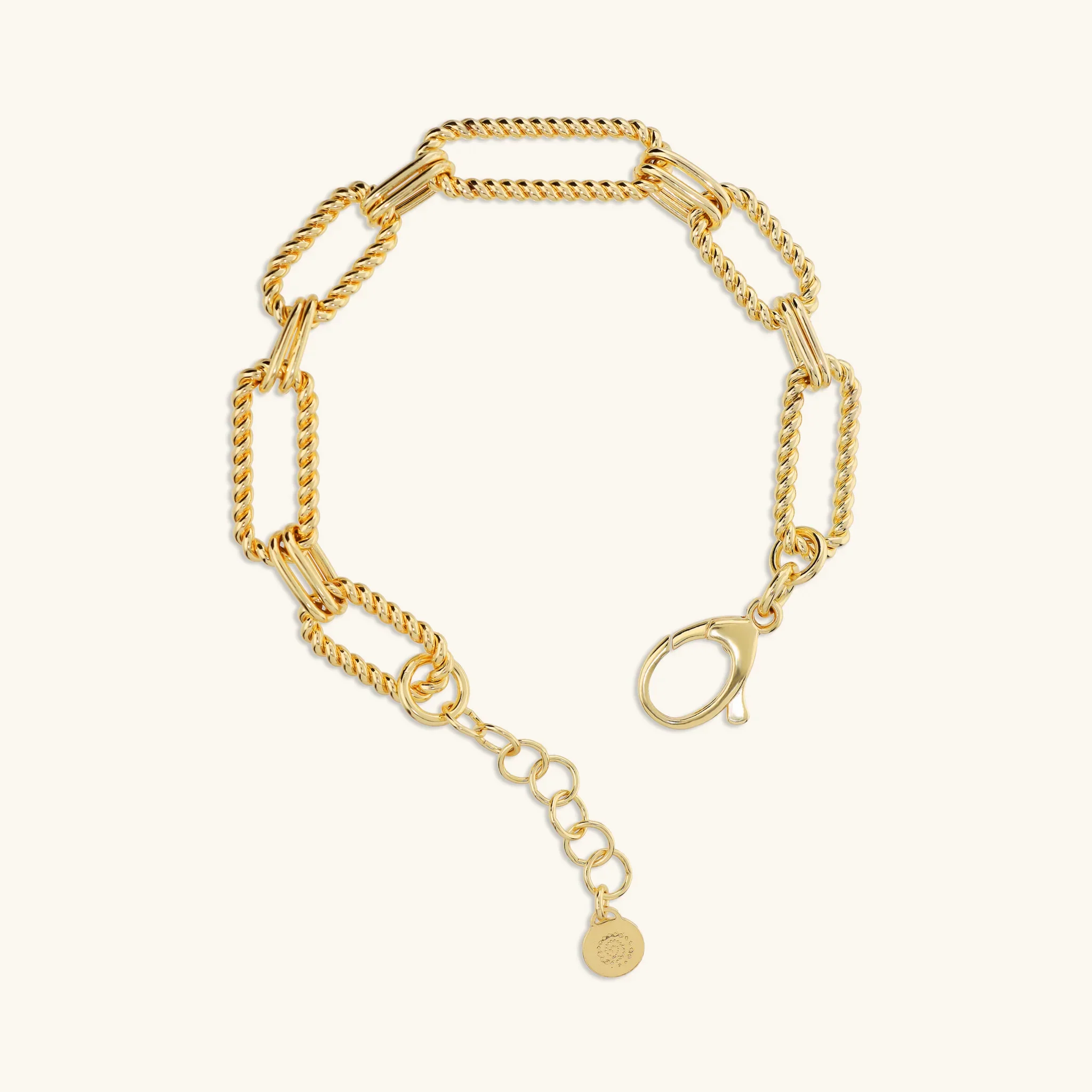Bracciale Donna Etrusca Maglie Ovali Texture Corda