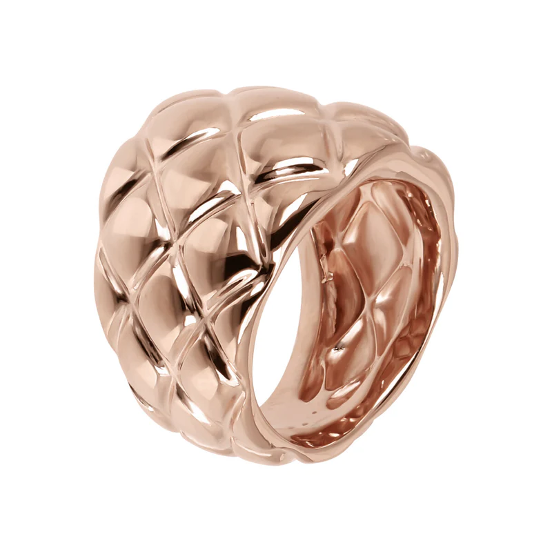 Anello Donna Bronzallure a Fascia Graduato Matelasse'