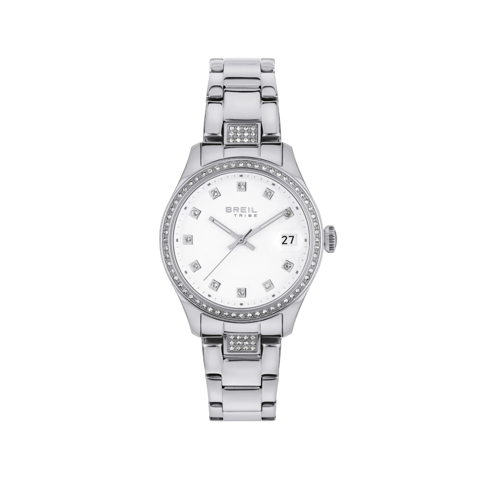Orologio Donna Breil Classic Elegance al Quarzo con Quadrante Bianco 32 mm e Cristalli