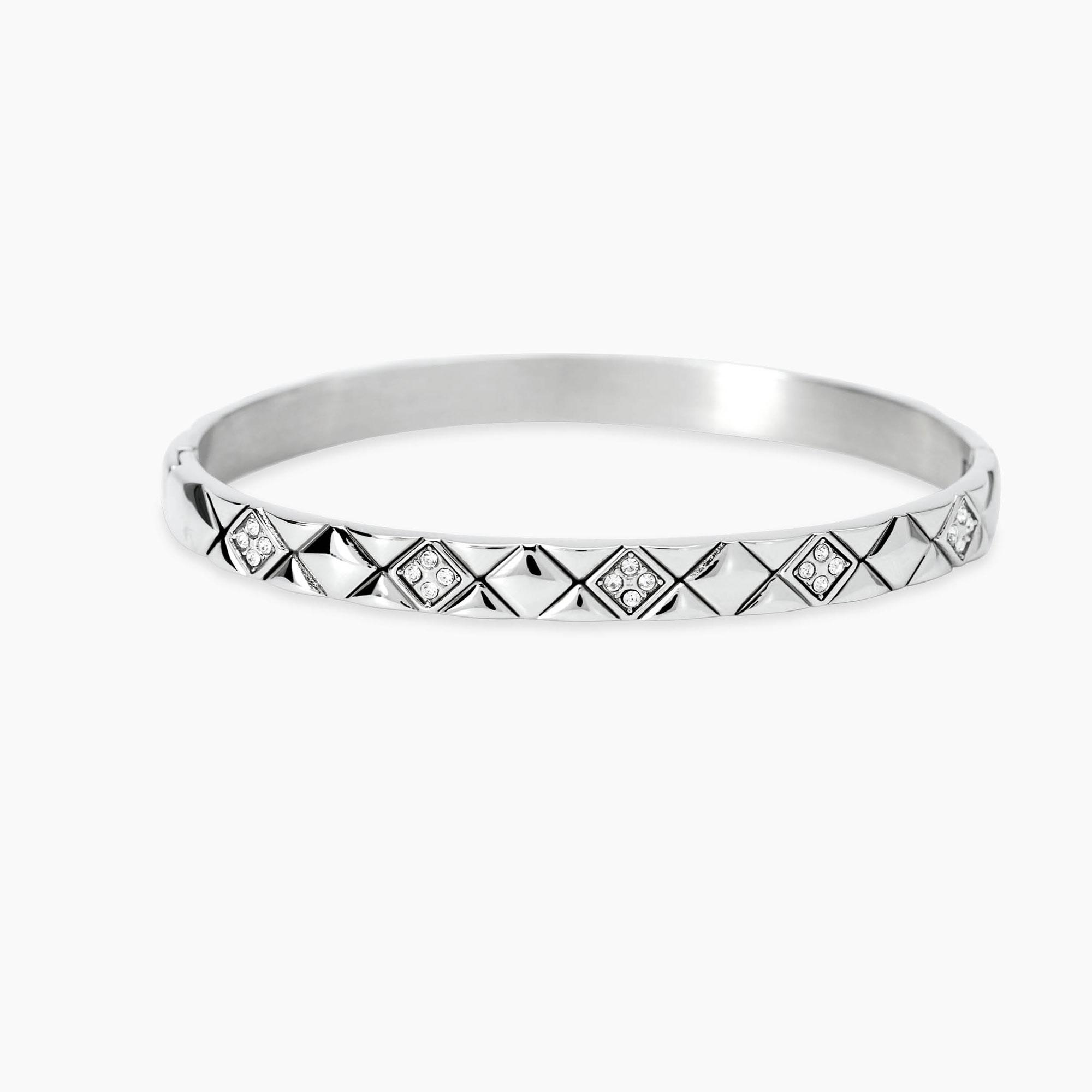 Bracciale Bangle Donna Kidult Matelassé in Acciaio
