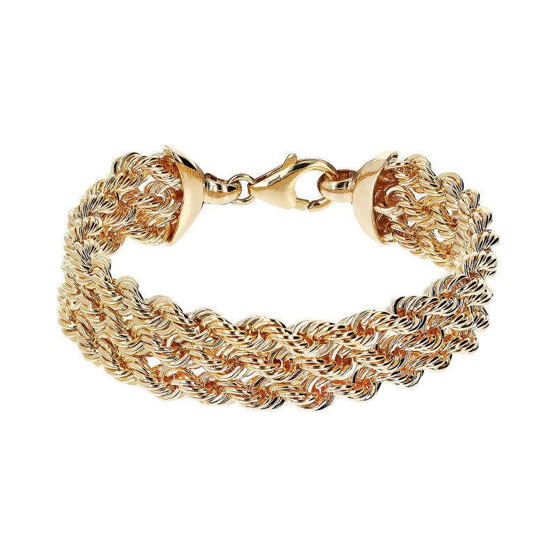 Bracciale Donna Etrusca Multifilo Maxi Catena Corda