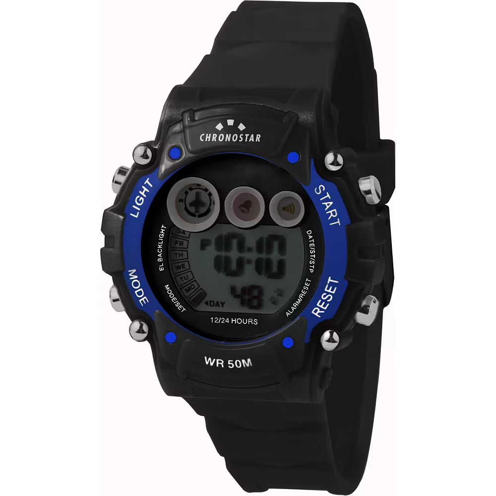 Orologio Uomo Chronostar Pop al Quarzo con Quadrante Nero 40 mm 