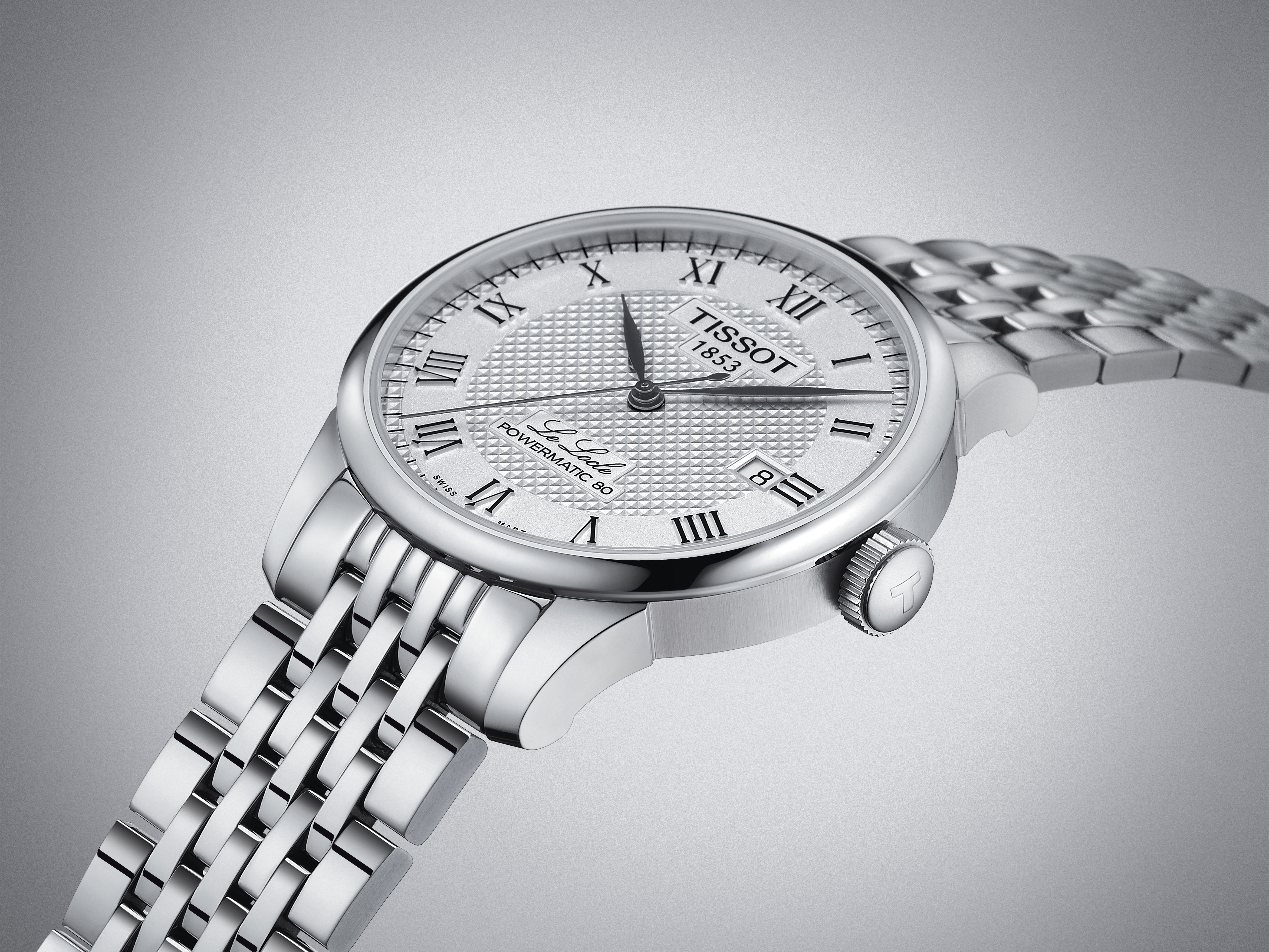Orologio Uomo Tissot  Le Locle Powermatic 80 Automatico con Quadrante Silver 39 mm