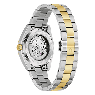 Orologio Uomo Bulova Surveyor Automatico con Quadrante Verde 39 mm Cinturino Acciaio/Oro