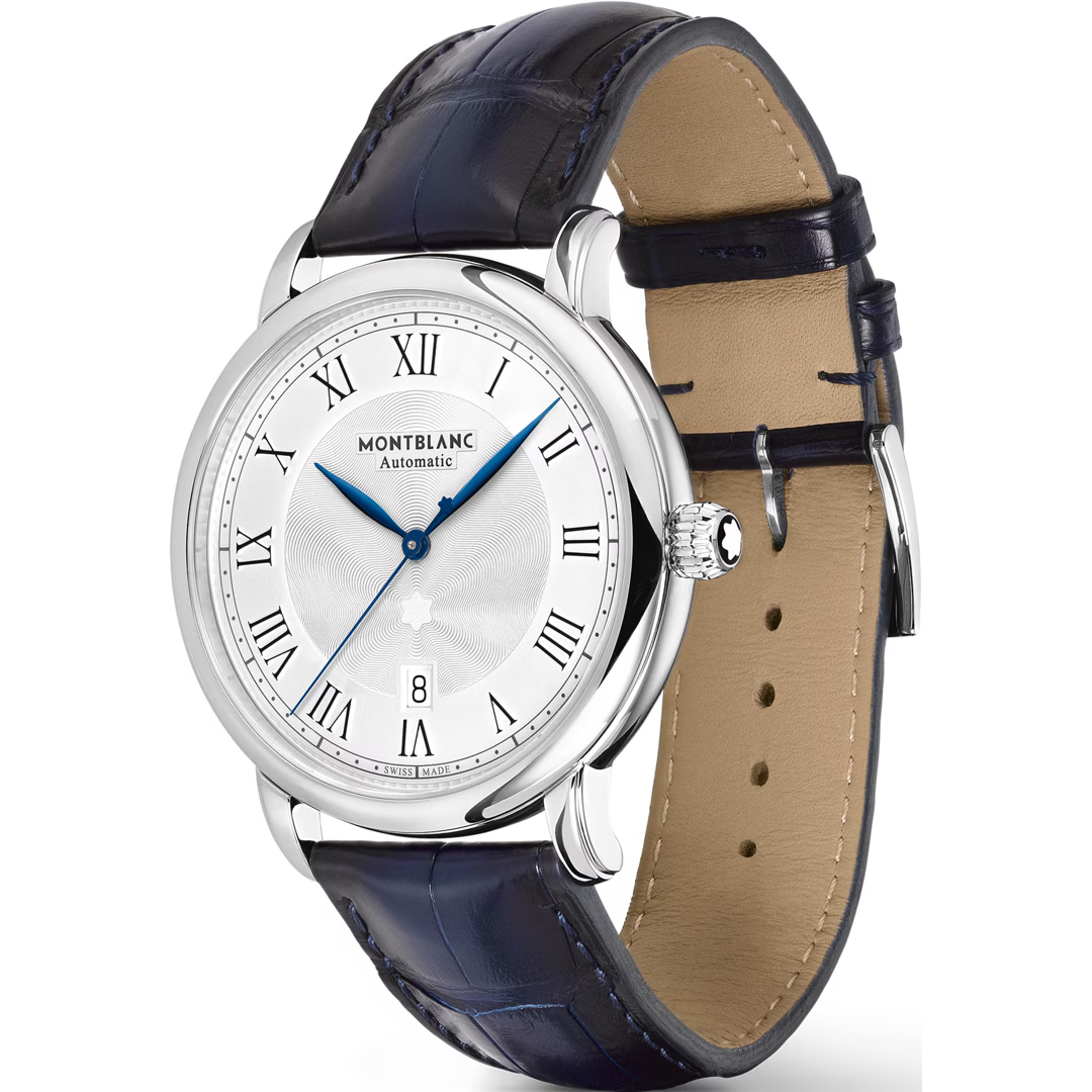 Orologio Uomo Montblanc Star Legacy Automatic Date con Quadrante Bianco 42 mm