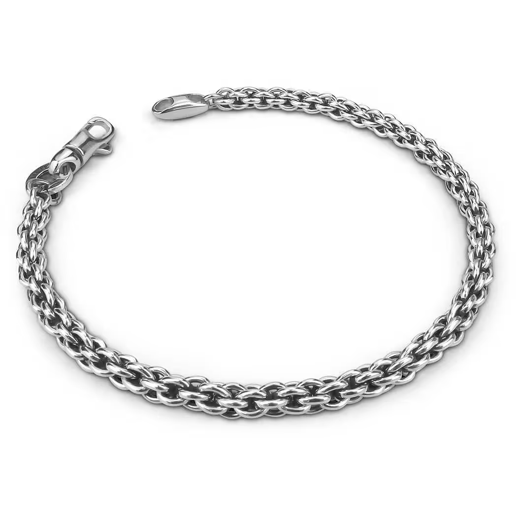Bracciale Uomo Boccadamo a Maglia Intrecciata
