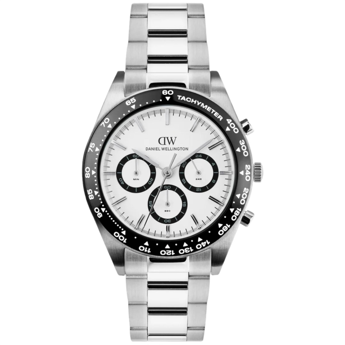 Orologio Uomo Daniel Wellington Iconic Cronografo al Quarzo con Quadrante Bianco 42 mm