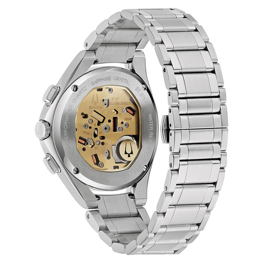 Orologio Uomo Bulova al Quarzo con Quadrante Bianco 44 mm