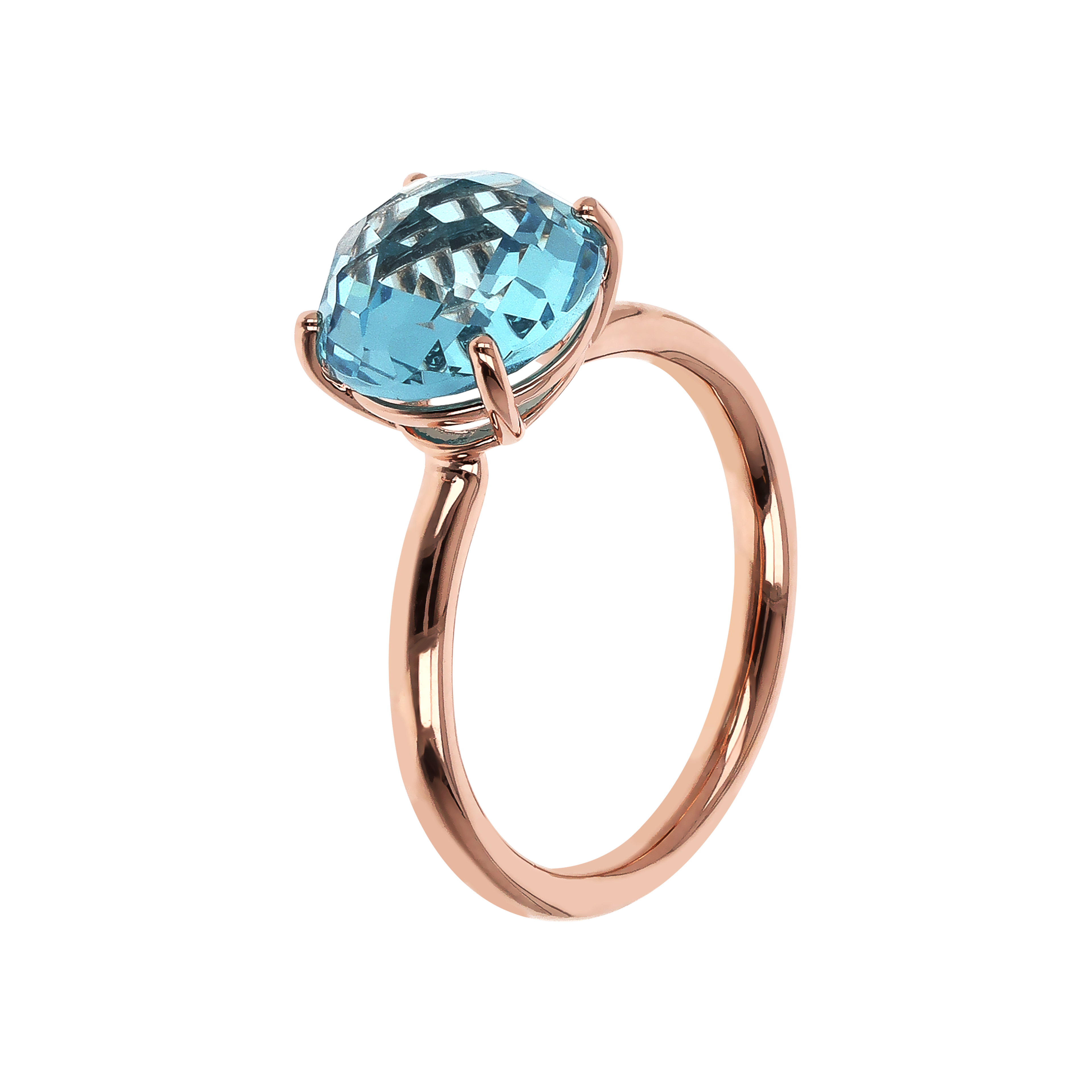 Anello Donna Bronzallure Cocktail con Prisma Gemma Tonda Taglio Mosaico