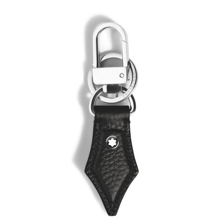 Portachiavi Montblanc a Forma di Pennino in Pelle con Grana