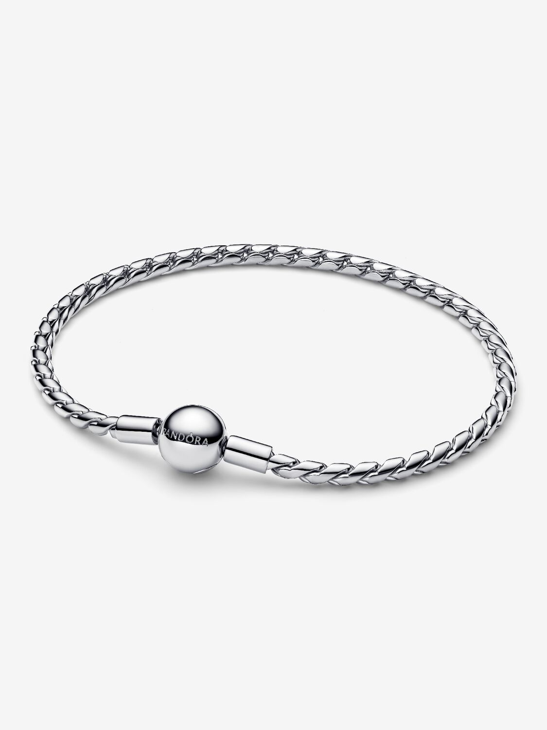 Bracciale Pandora Maglia Spiga con Chiusura a Sfera