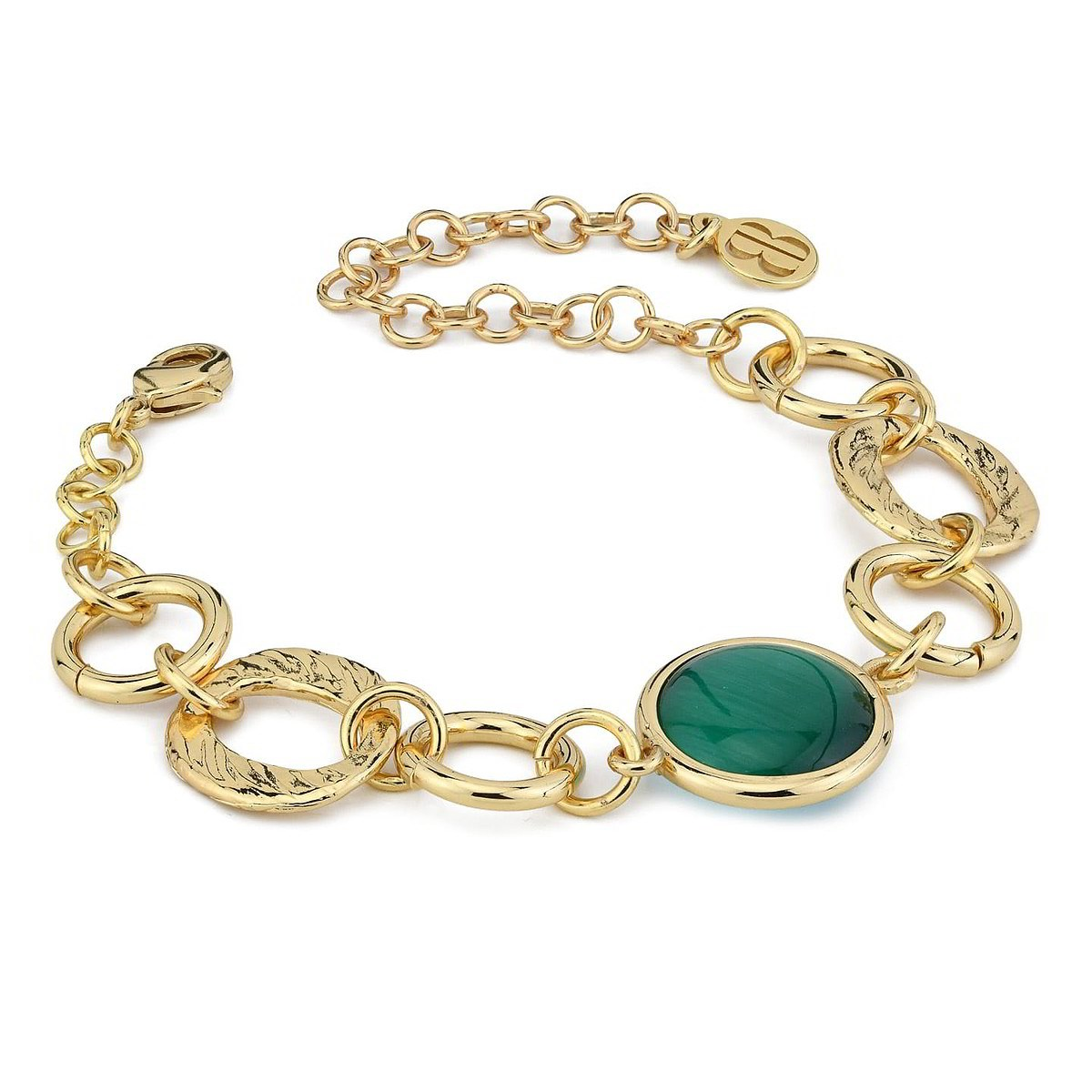 Bracciale Donna Boccadamo Crisette con Pietra Dura Verde 
