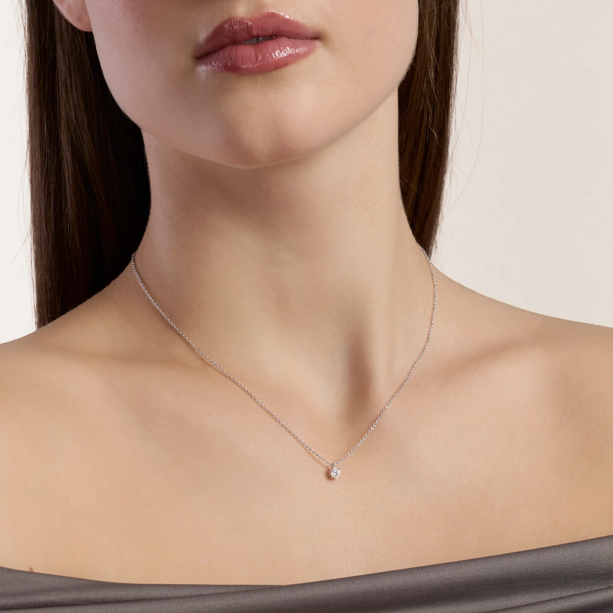 Girocollo Mabina Punto Luce con Diamante Lab-grown 0,25 Carati 