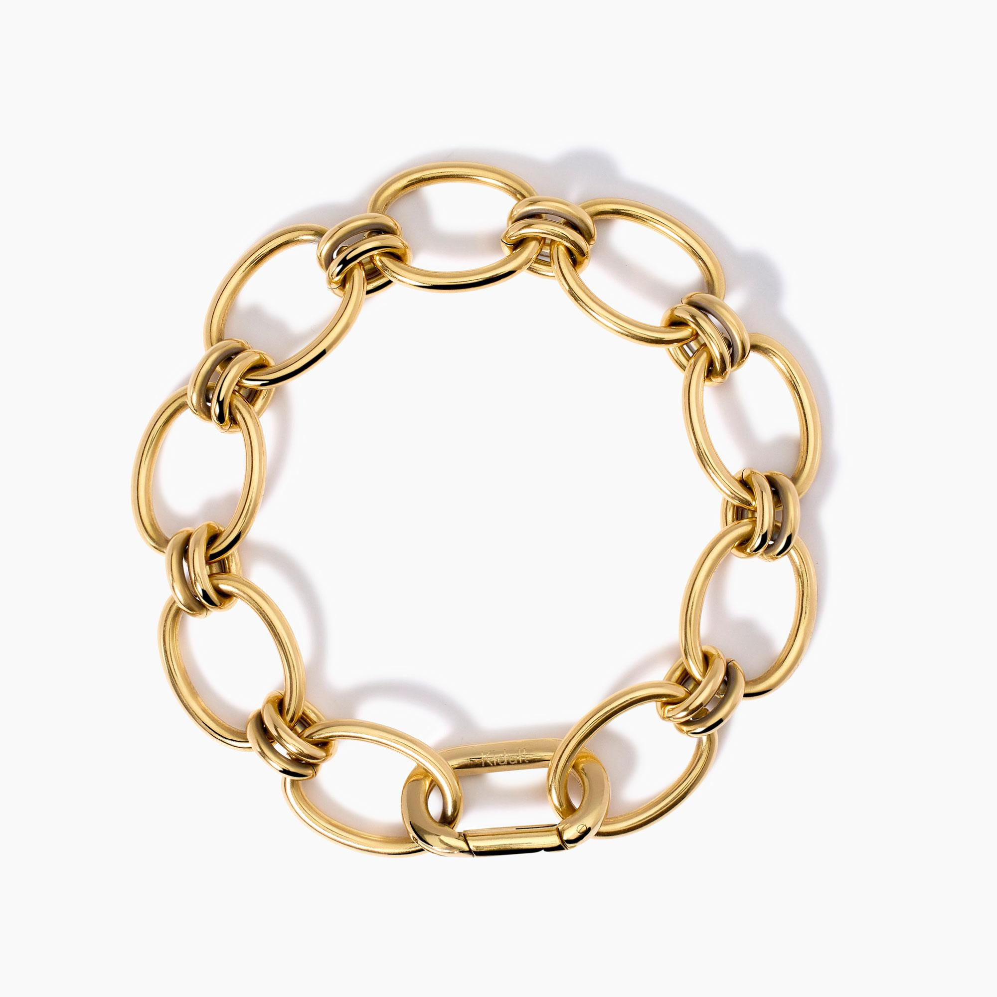 Bracciale Donna Kidult Dorato con Maglie Larghe 