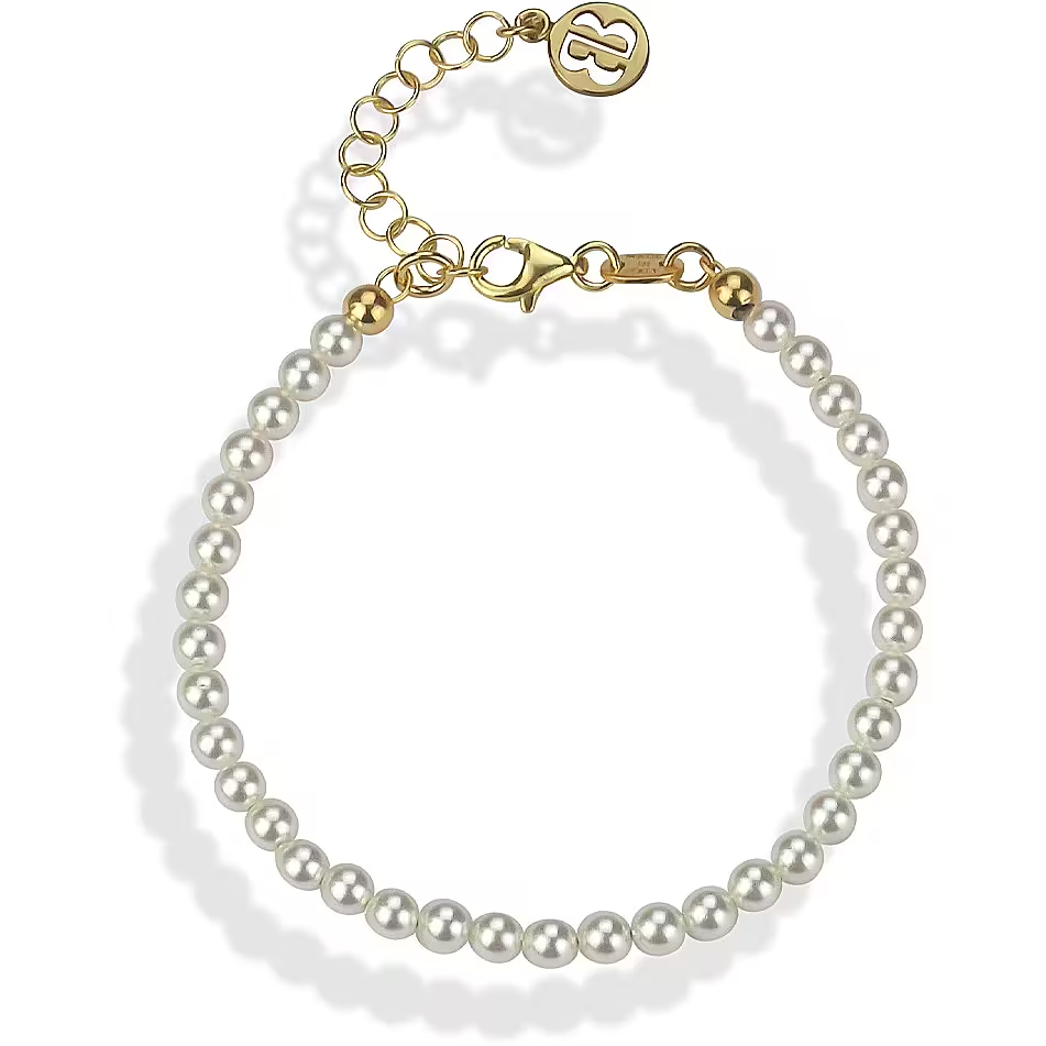 Bracciale Donna Boccadamo Placcato Oro Giallo con Filo di Perle
