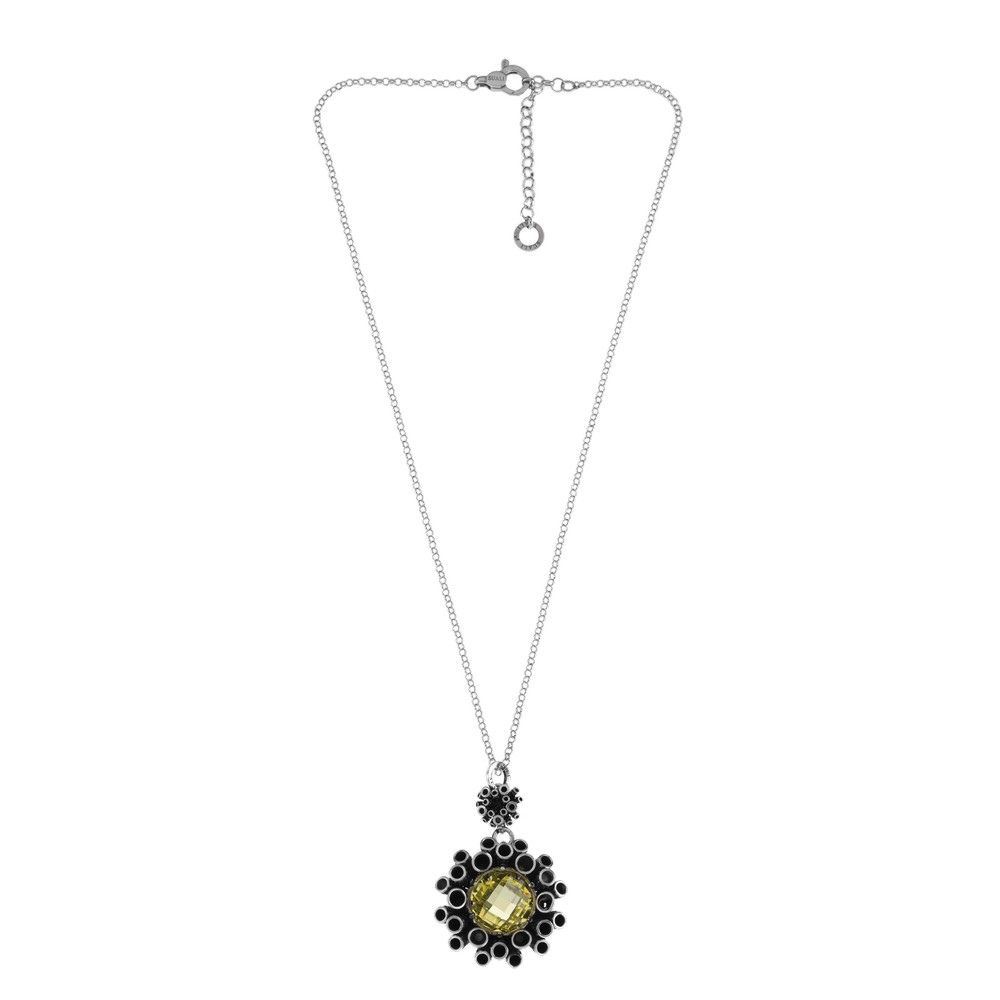 Collana Donna Suali "Meteorite" con Quarzo Giallo 