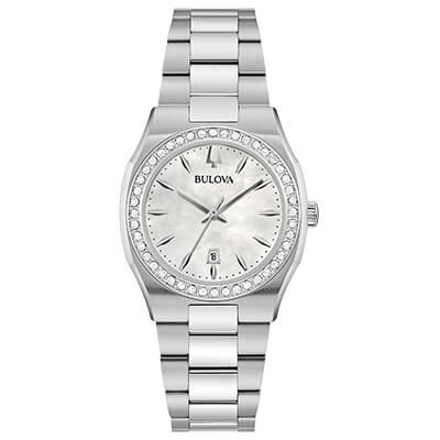 Orologio Donna Bulova Surveyor al Quarzo con Quadrante Silver 31 mm