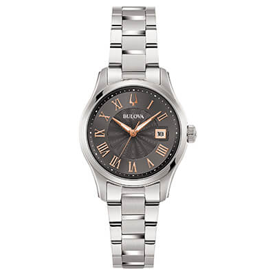 Orologio Donna Bulova Wilton al Quarzo con Quadrante Grigio 29 mm