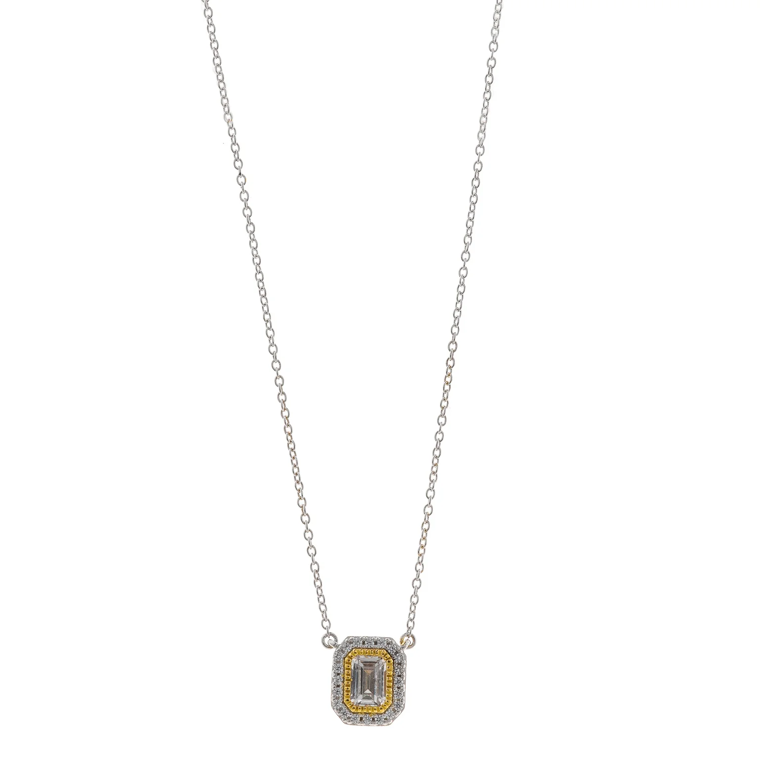 Collana Donna Salvatore Plata Light in Balance in Argento con Zirconi Cubici Taglio Brillante 
