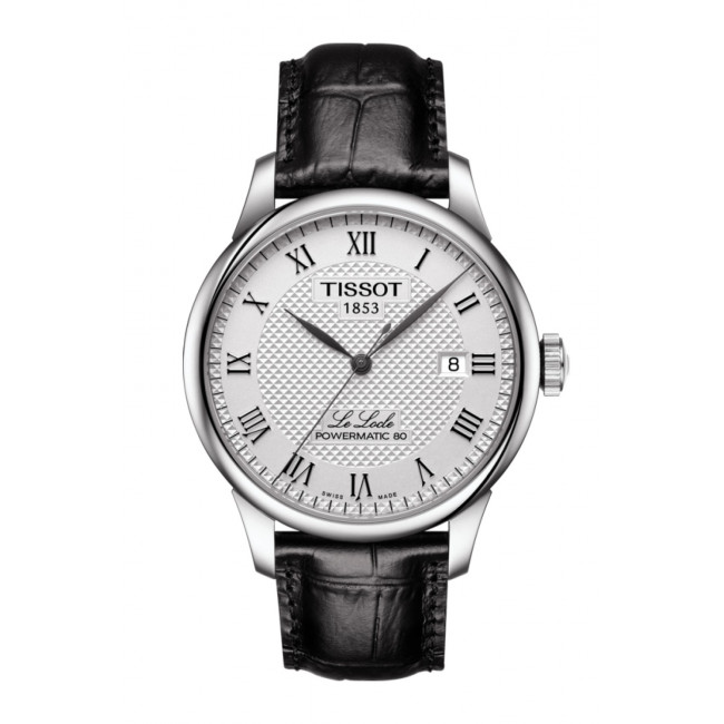 Orologio Tissot Le Locle Powermatic 80 con quadrante bianco, cassa 39 mm in acciaio, movimento Powermatic 80 da 80 ore di riserva