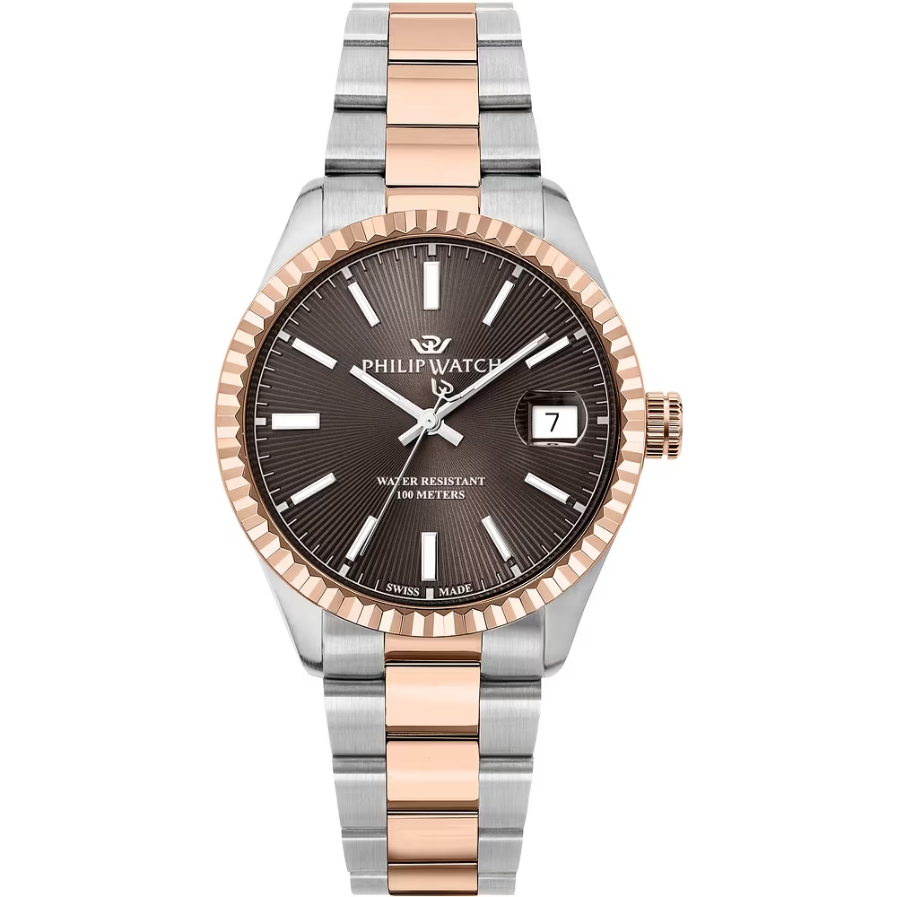 28813_160297_3048120642.bmp Orologio Uomo Philip Watch Caribe Urban al Quarzo con Quadrante Marrone 39 mm