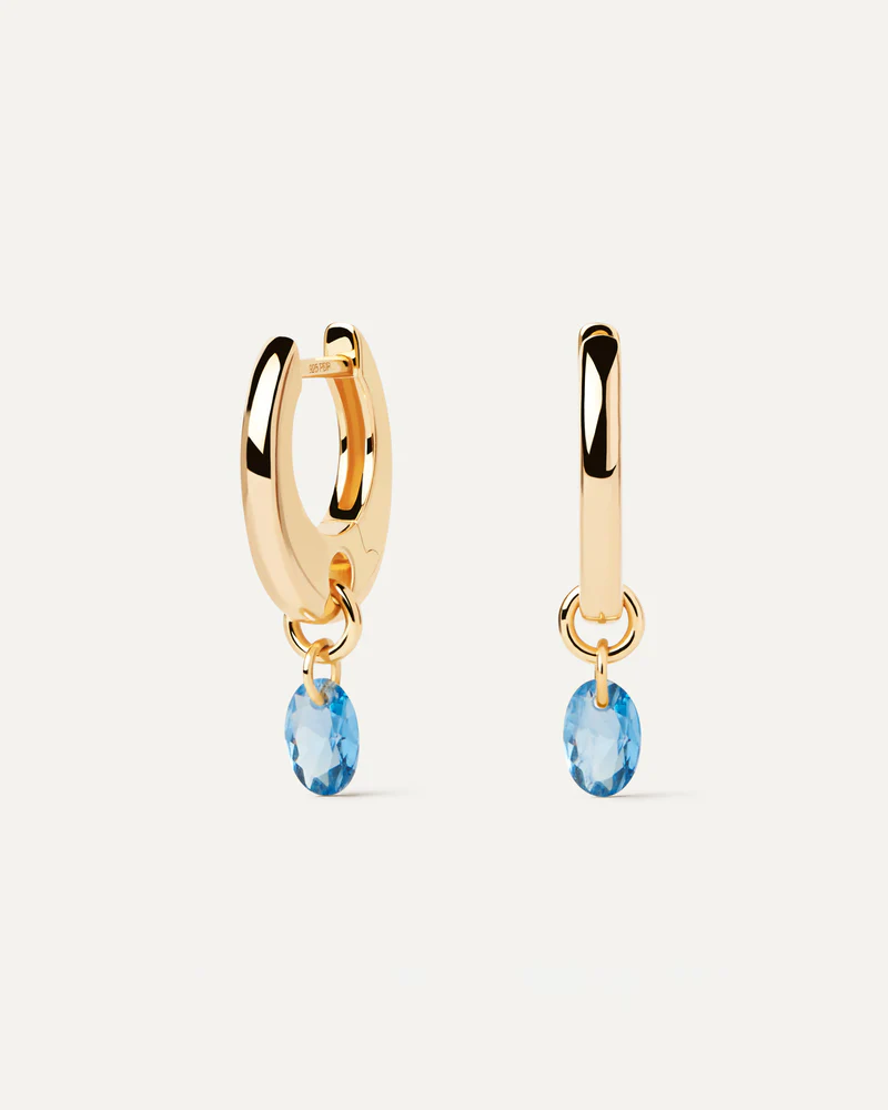 Orecchini Donna Pdpaola a Cerchio Lily Blu 