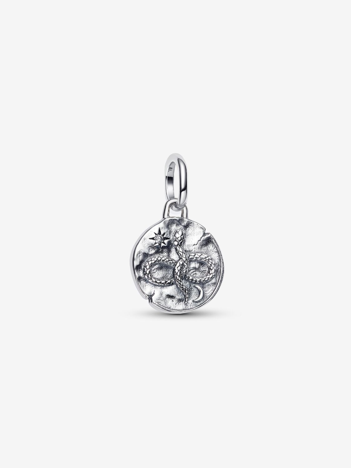 Charm Pandora Medallion Serpente "Memento Vivere" Argento Sterling 925