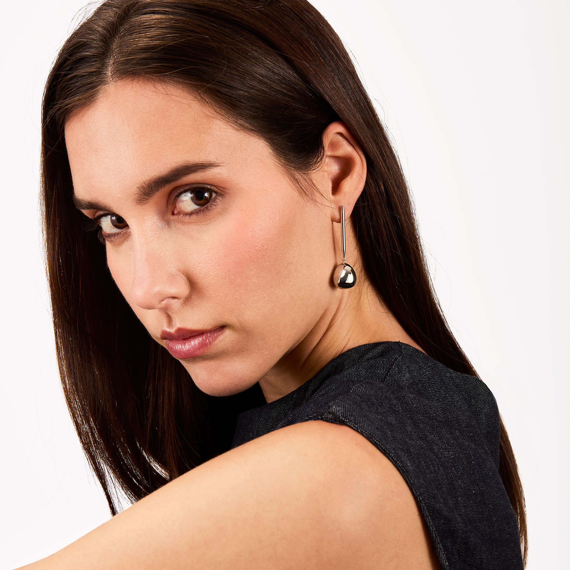 Orecchini Donna Breil B Rocks in Acciaio con Boule Pendente 