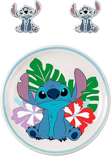 Set Orecchini Disney Stitch e Vassoio 