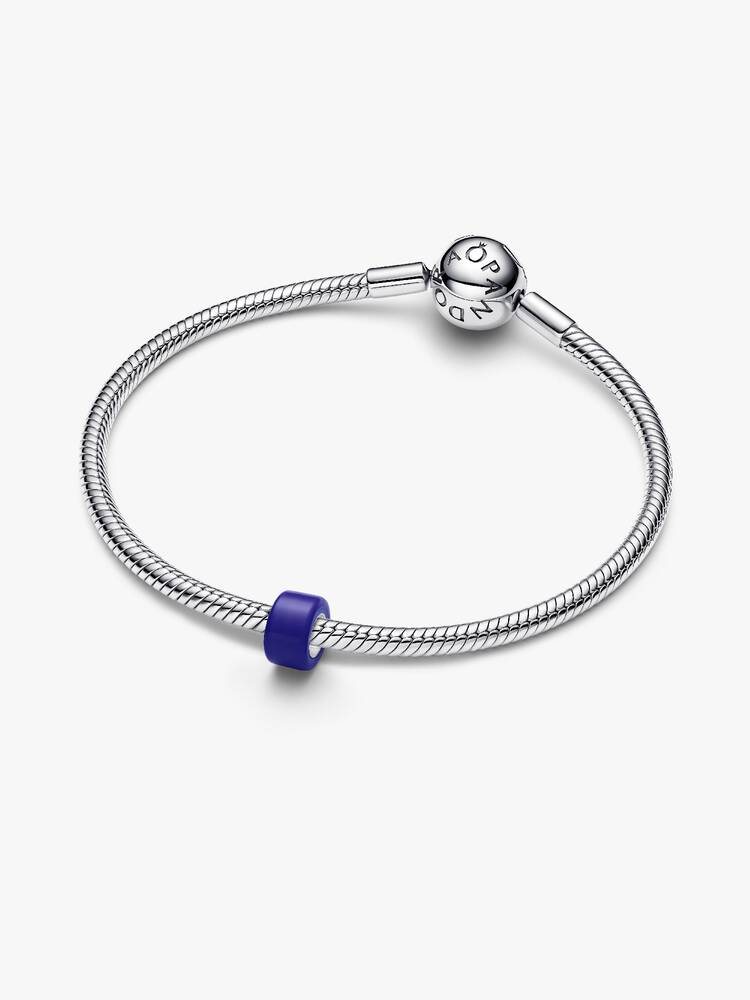 Mini Charm Pandora Vetro di Murano Blu in Argento Sterling 925