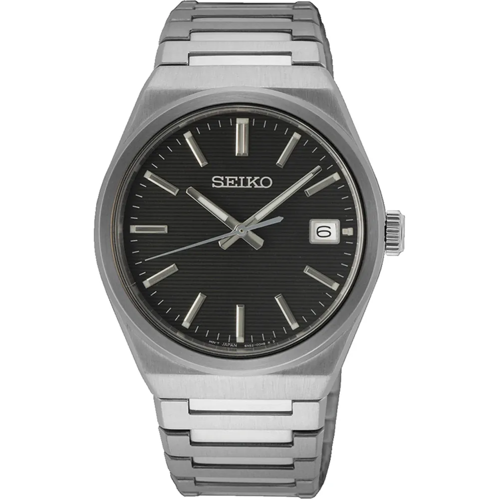 Orologio Uomo Seiko Classic al Quarzo con Quadrante Nero 38 mm 