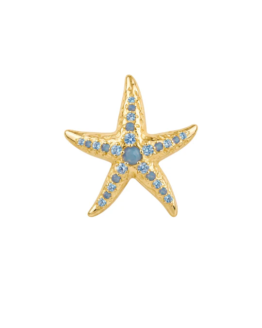 Orecchino Dorato Donna Amabile Starfish 