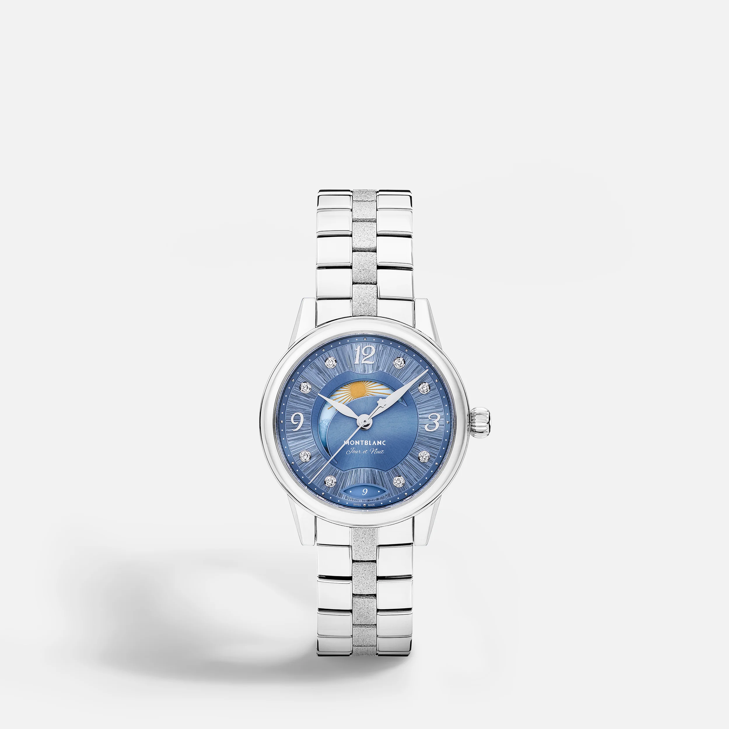 Orologio Donna Montblanc Bohème Day & Night Automatico con Quadrante Blu 30 mm