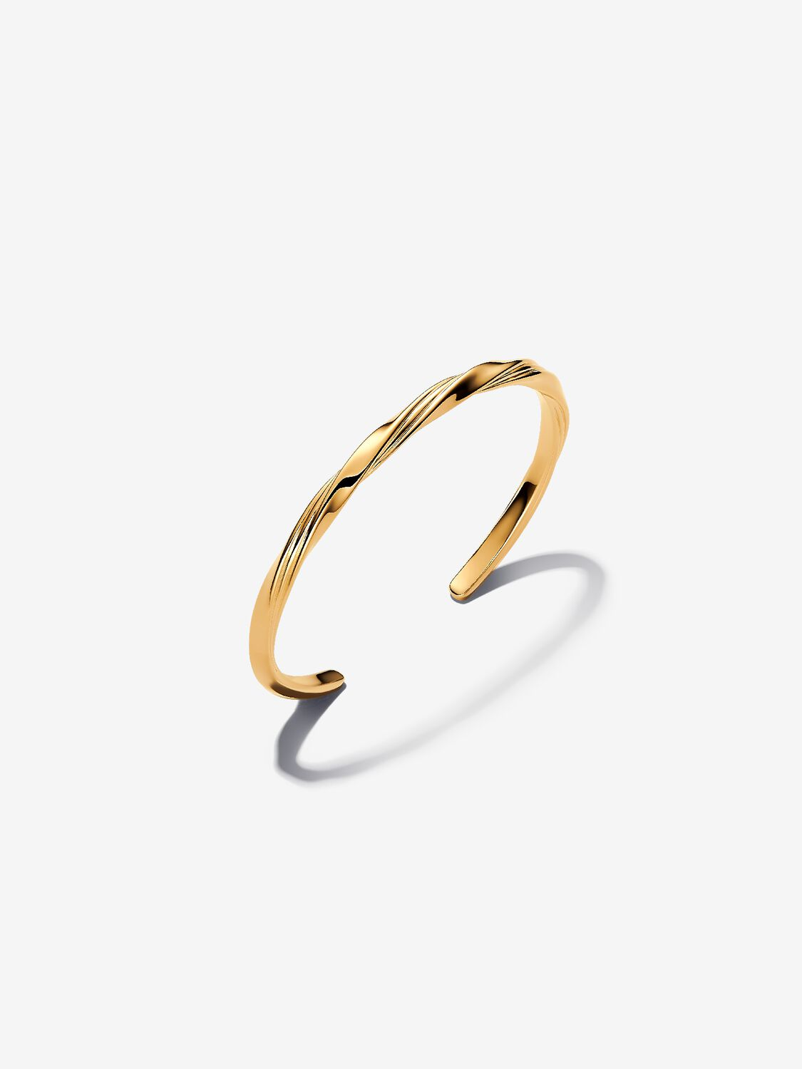 Bracciale Pandora Aperto Linea Avvolgente Placcatura in Oro 14k