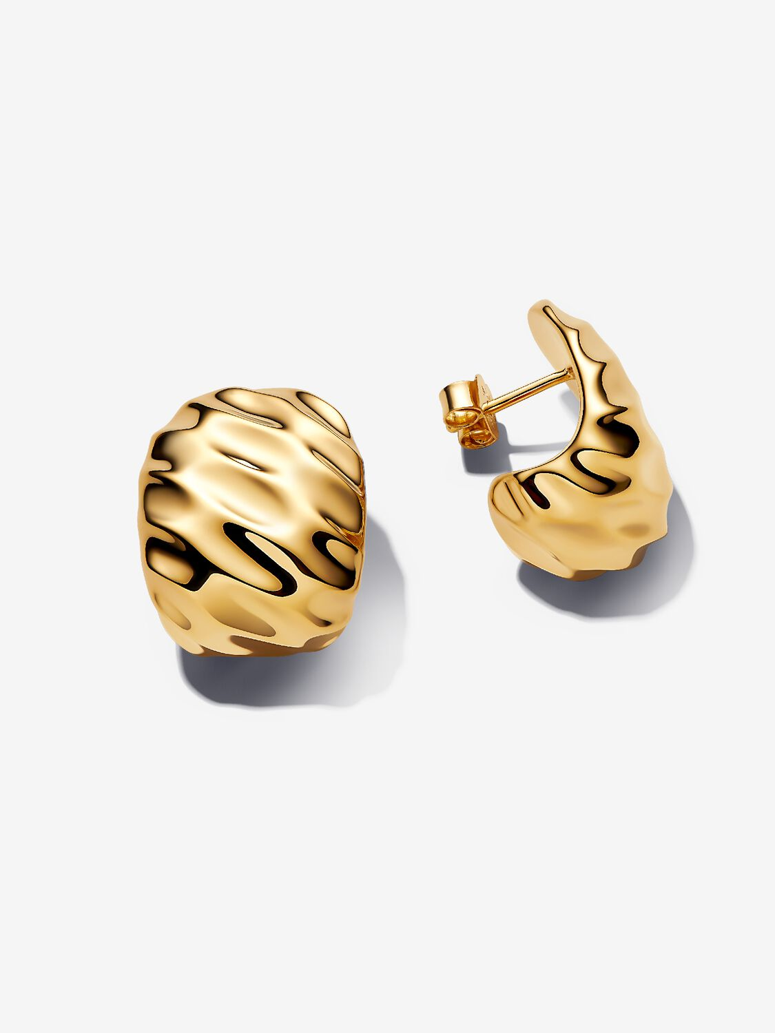 Orecchini Pandora Cerchi Aperti Dune Placcatura in Oro 14k