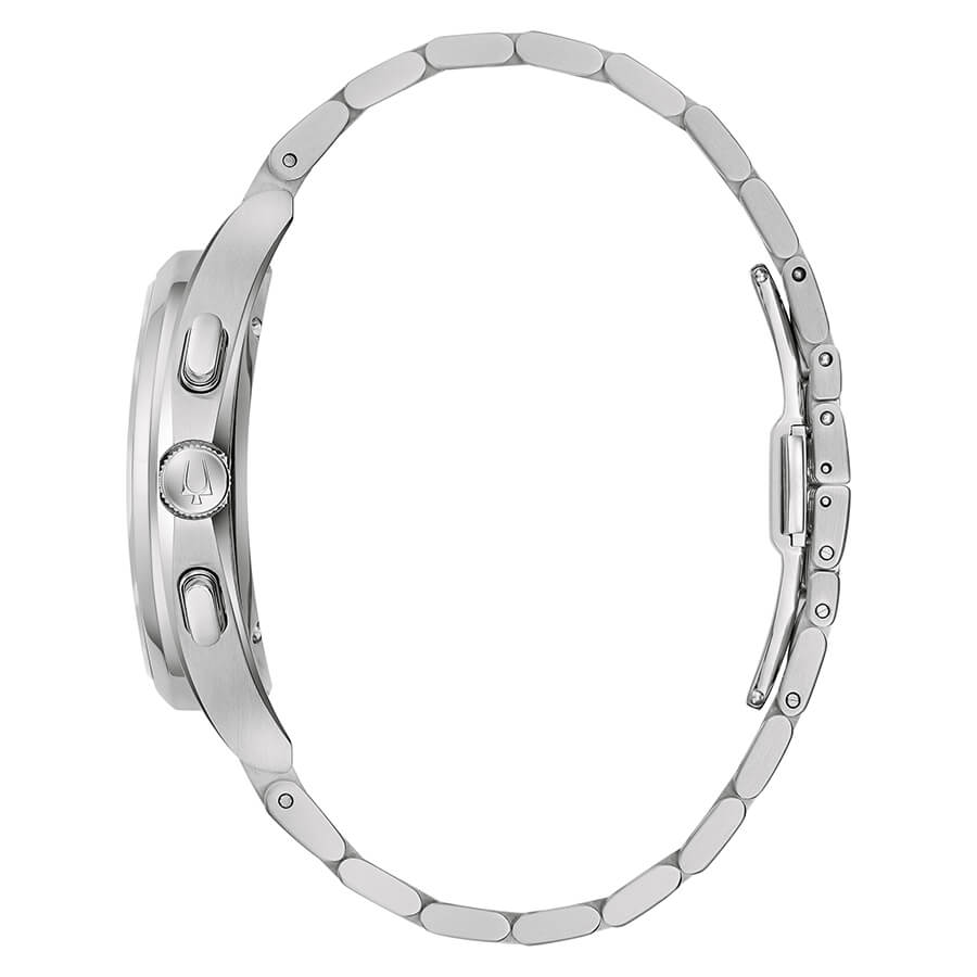 Orologio Uomo Bulova al Quarzo con Quadrante Bianco 44 mm
