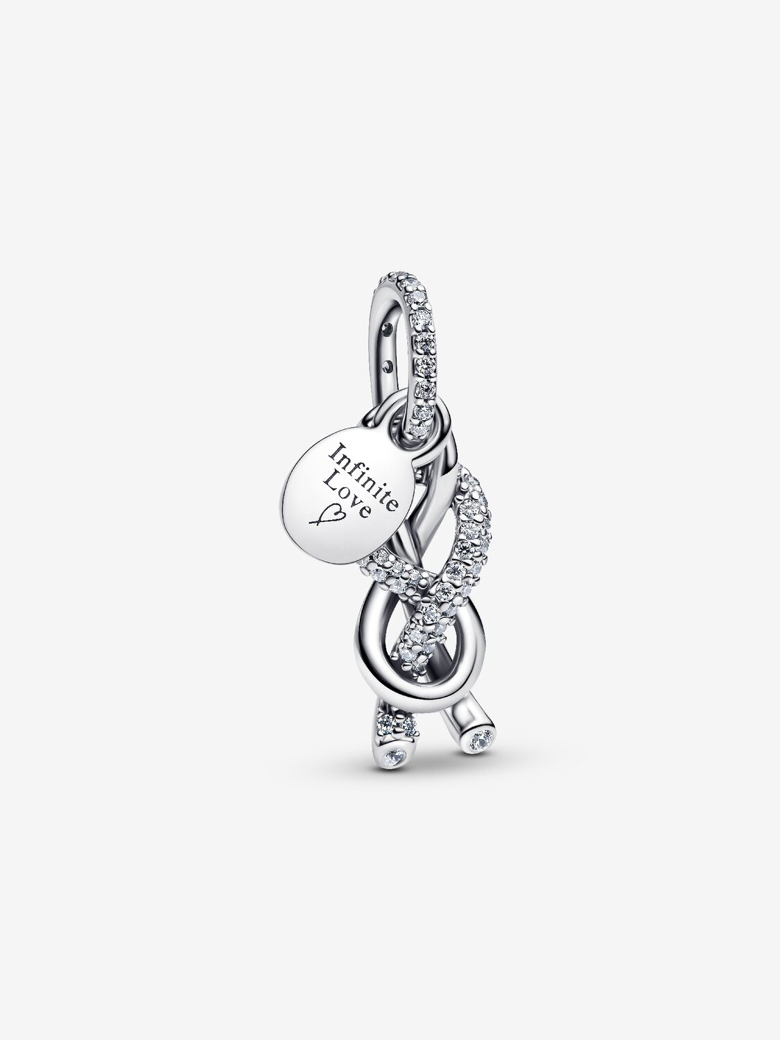 Charm Pandora Pendente Nodo Infinito e Pav?è