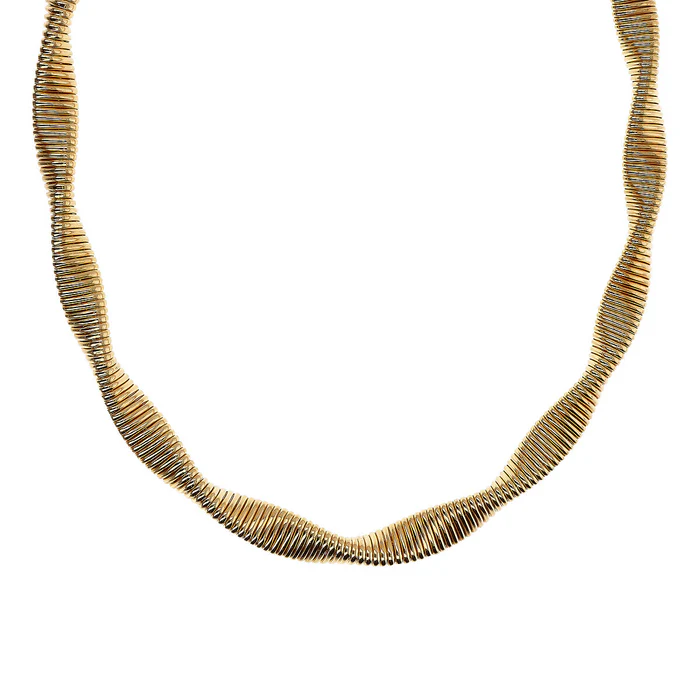 Collana Donna Etrusca Girocollo Tubogas Ritorta
