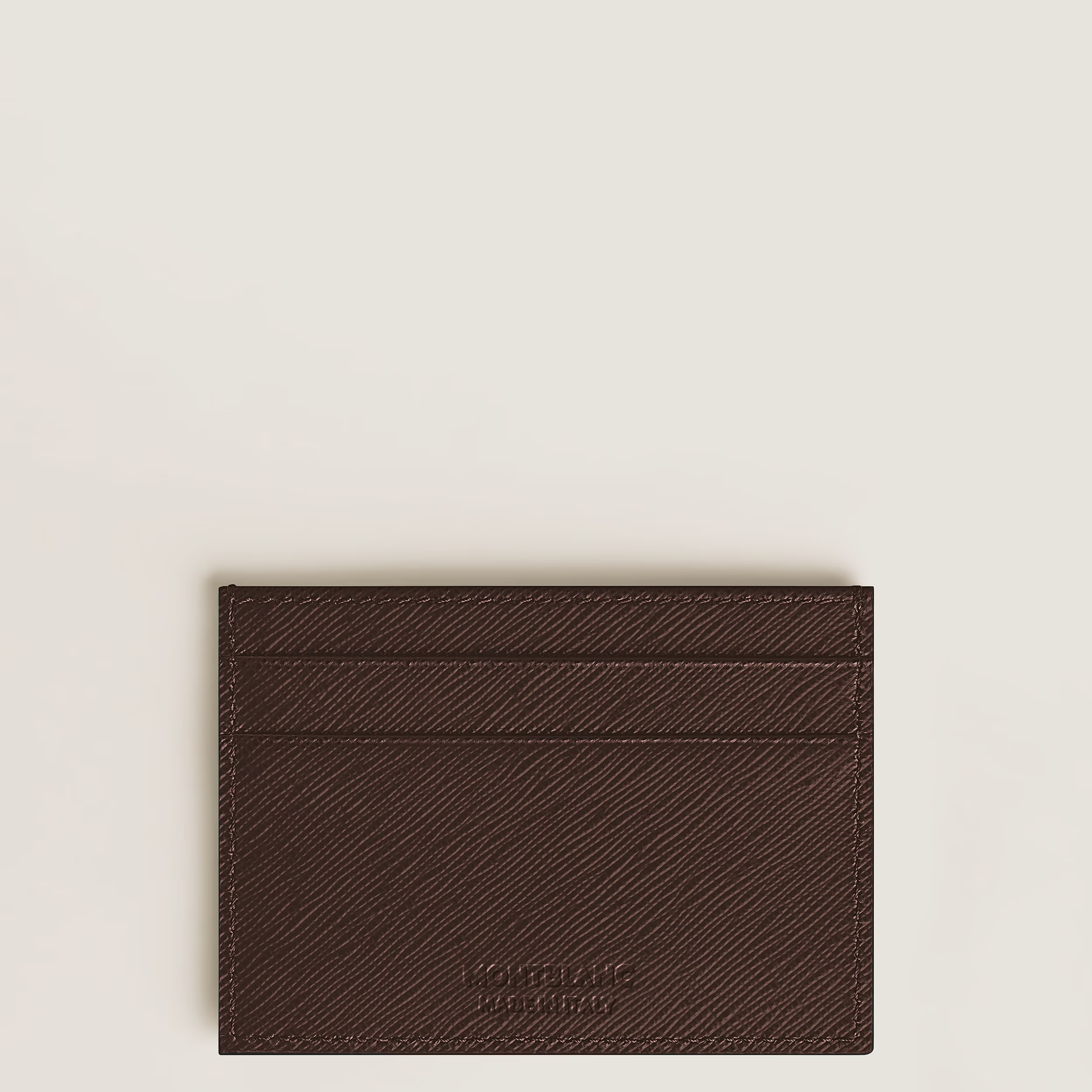 Portacarte Montblanc 5 Tasche in Pelle Sartorial Ebano