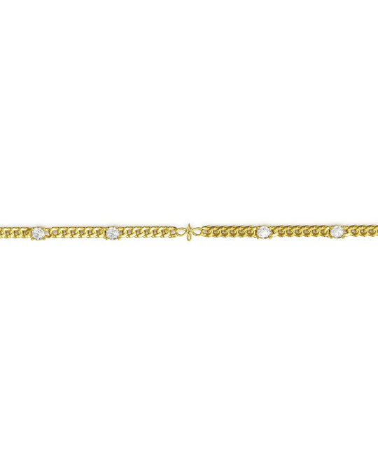 Bracciale Donna Amabile Light Dorato Regolabile con Logo e Zirconia 
