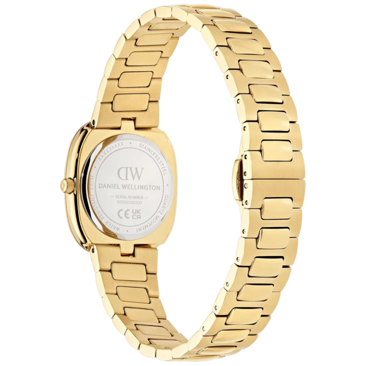 Orologio Donna Daniel Wellington Cort H-Link al Quarzo con Quadrante Bianco 38 mm Cinturino Dorato