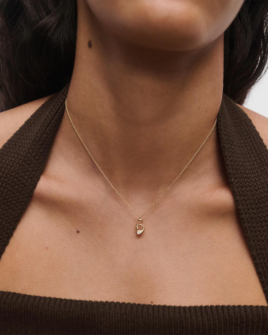 Collana Donna Pdpaola con Pendente Iniziale B 