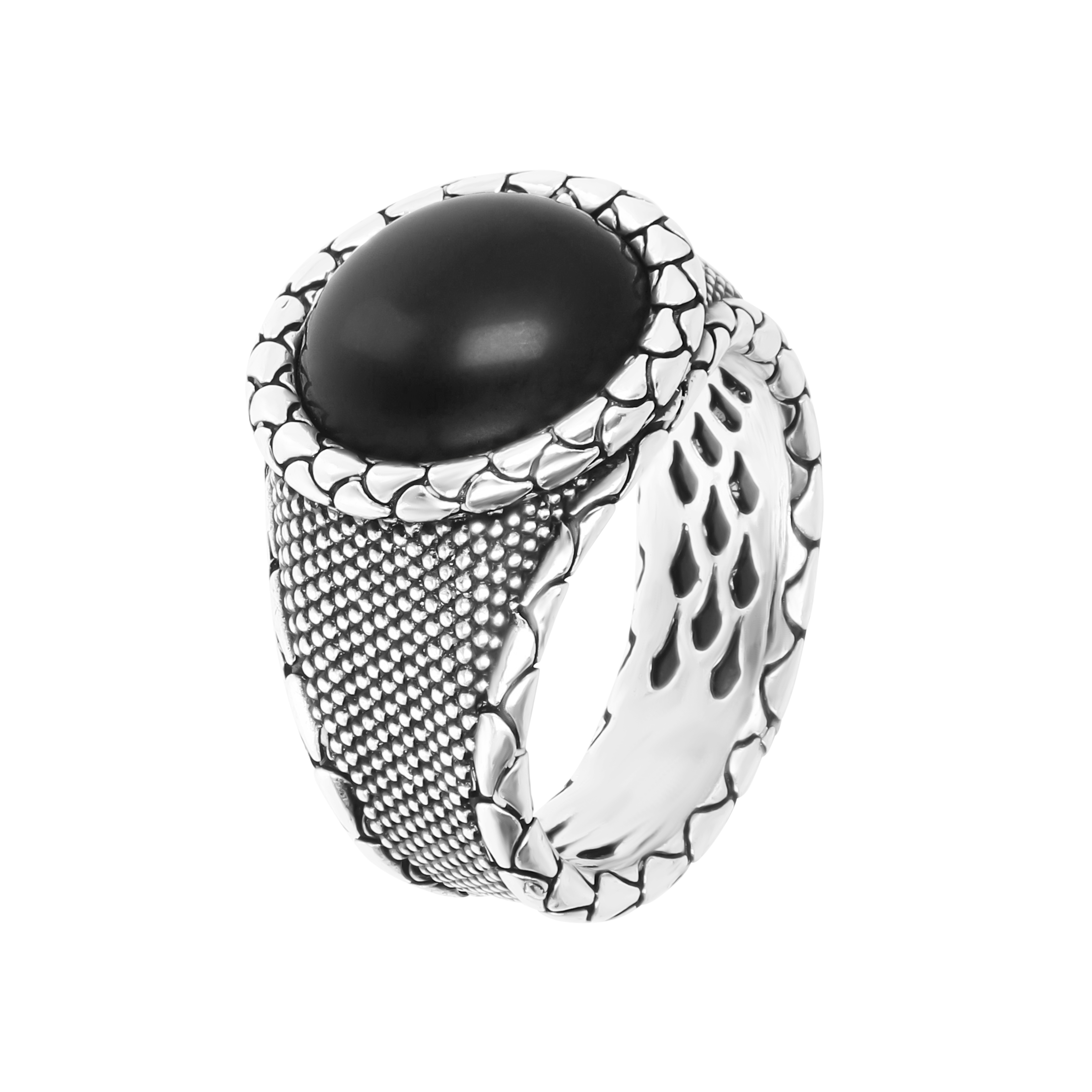 Anello Uomo Albert Chevalier Texture Sirena e Pietra Naturale