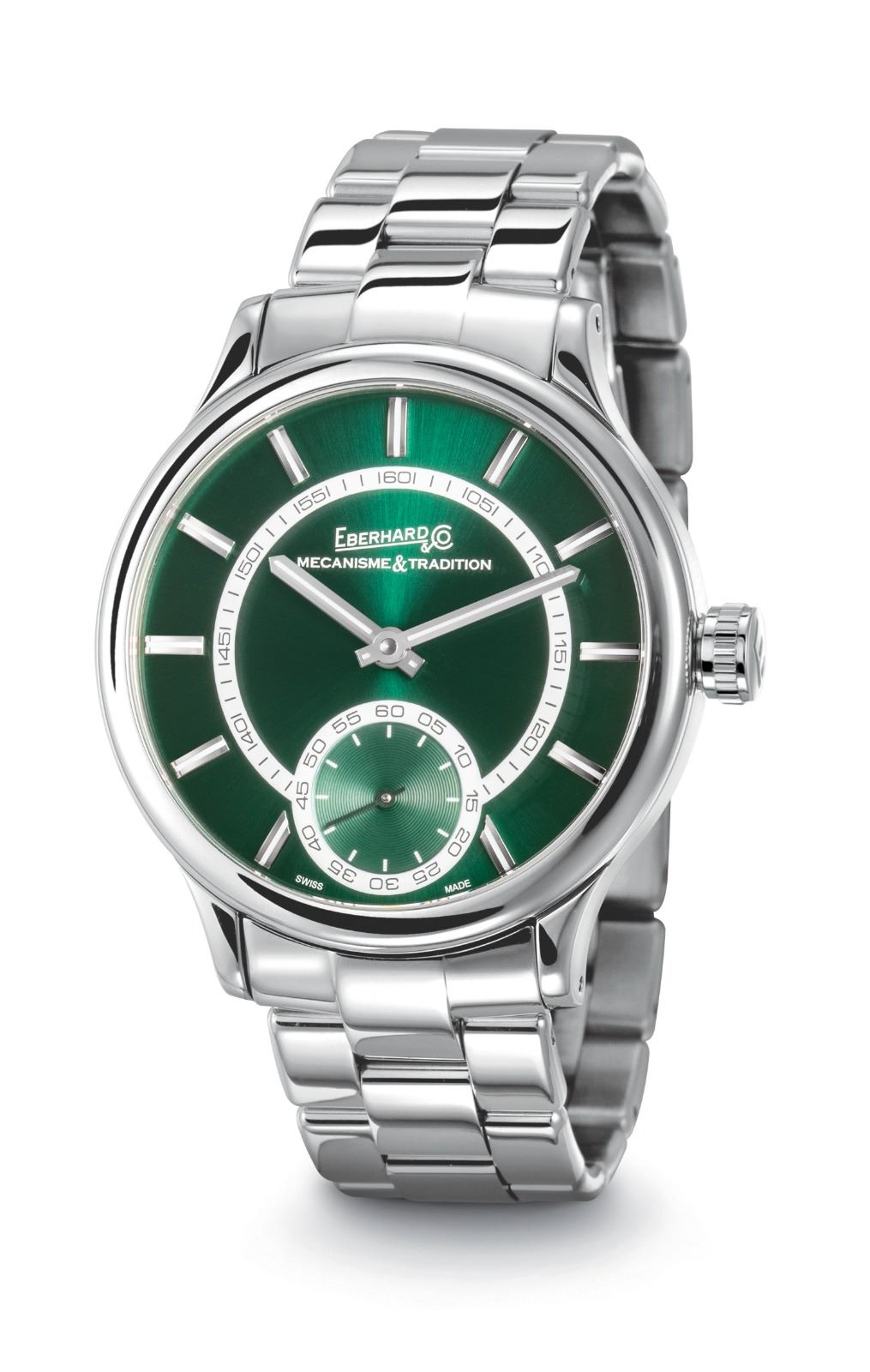 8599_95449_30327666554.bmp Orologio Uomo Eberhard Traversetolo Automatico con Quadrante Verde 43 mm