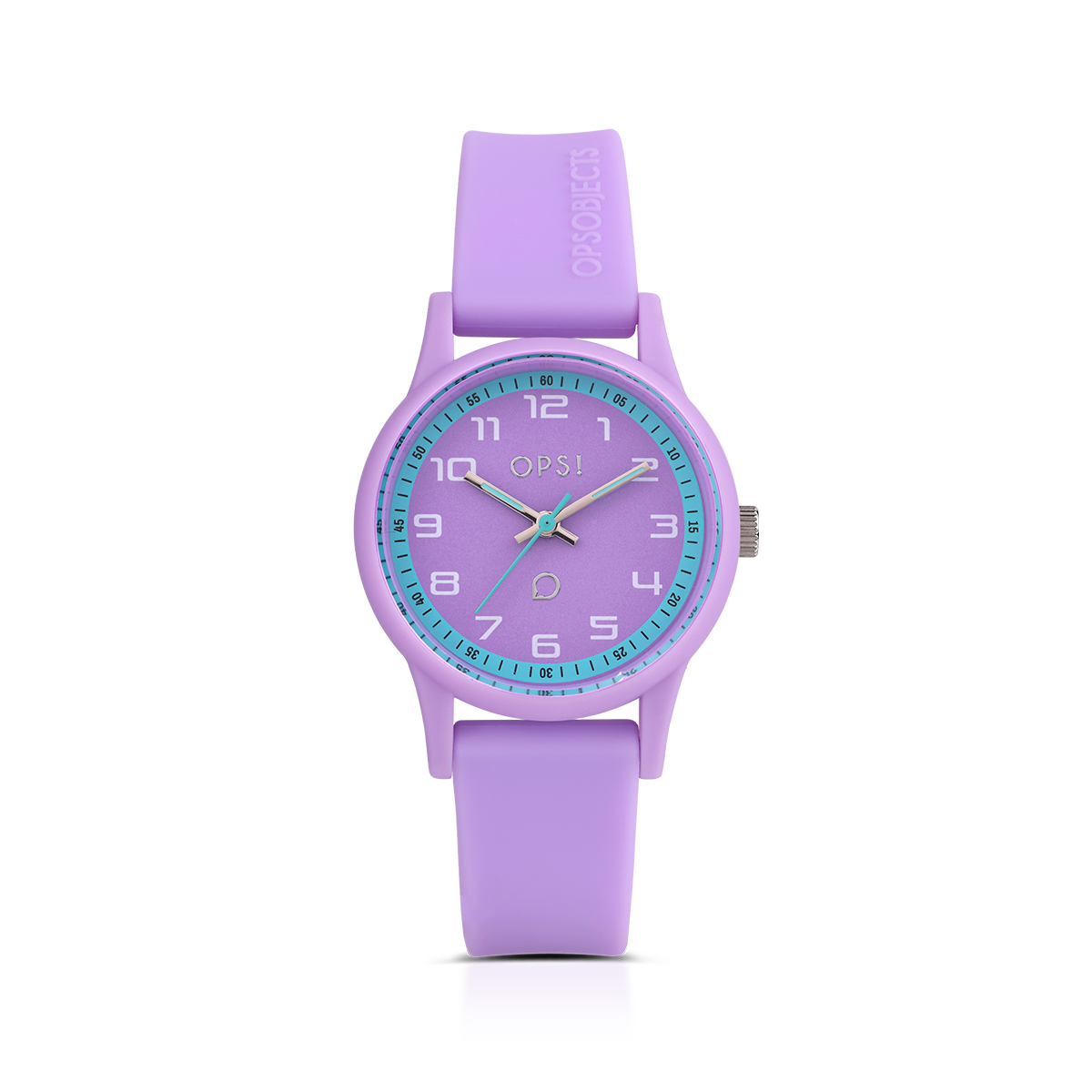 Orologio Unisex Ops Silicon Sport al Quarzo con Quadrante Lilla 31,5 mm 