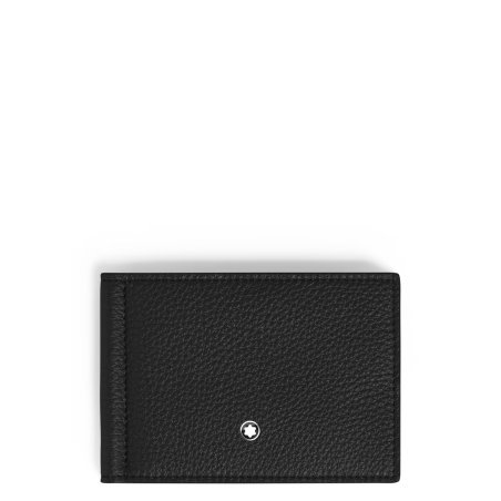 Portafoglio Montblanc 6 Tasche con Fermasoldi in Pelle con Grana